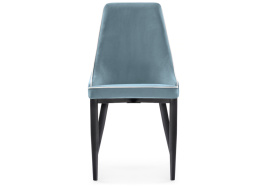 Стул на металлокаркасе Kora 1 light blue / white / black фото 2