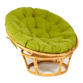 Кресло PAPASAN/ПАПАСАН 23/01 W  /с подушкой/ диаметр подушки 125 см, 115х101х104 см, Honey (мед), фл фото 1