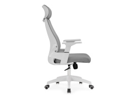 Компьютерное кресло Flok gray / white фото 4