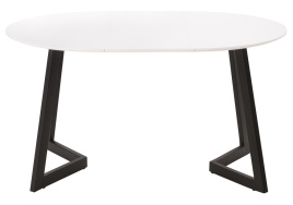 Стол стеклянный Алингсос белый / белая шагрень фото 3