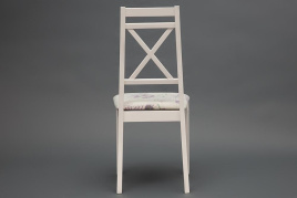 Стул Picasso ( PC-SC ) дерево гевея, 45х53х97см, ivory white (слоновая кость 2-5), Ткань Прованс № 1 фото 5