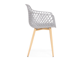 Пластиковый стул Rikon gray / wood фото 3