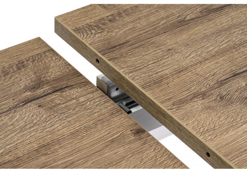 Стол деревянный Макта 140 дуб велингтон / черный матовый фото 7