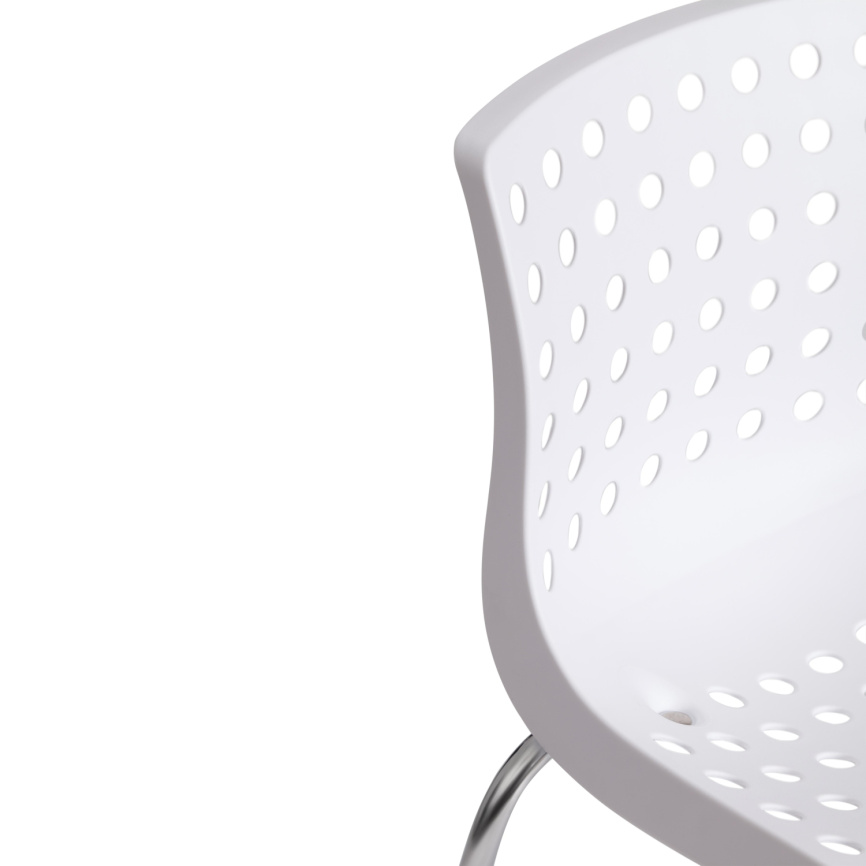 Стул Скалберг/Skalberg (мод.C-084-A) металл/пластик, 46х56х79см, белый/хром  фото 9