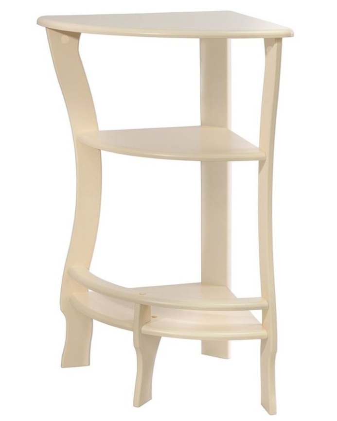 Этажерка угловая "Грейс" (дуб шампань ) Вис фото 2