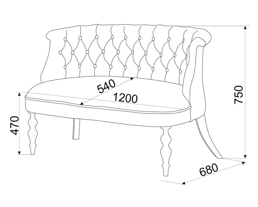 Диван Бархат (темный тон / 24 - розовый) фото 2
