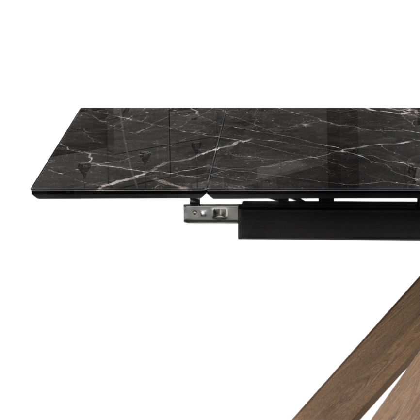 Керамический стол Маре 200(260)х100х77 neodom titanium lawa nero / черный фото 3