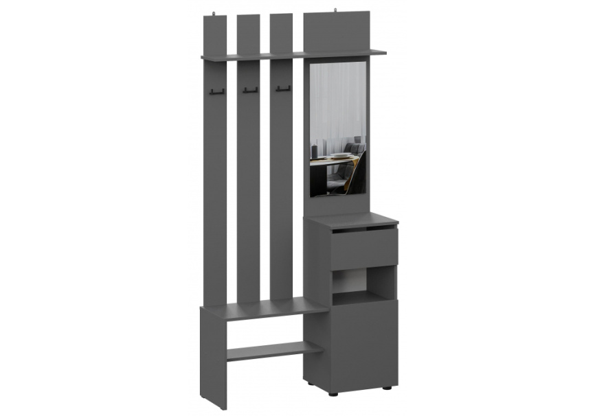 Прихожая Сибити графит серый фото 1