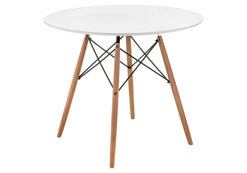 Стол деревянный Table 80 white / wood фото 1