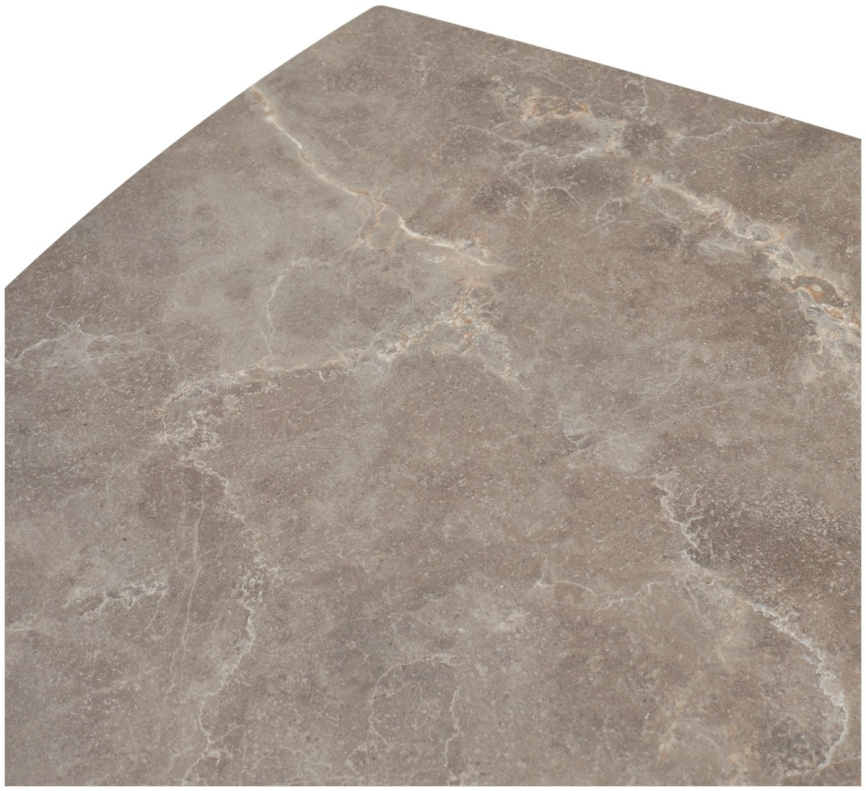 Стол БАЛД (BALDE) 140 цвет ЛАТТЕ МАТОВЫЙ (MATT LATTE STONE SOLID CERAMIC) / ТАУПЕ, ®DISAUR фото 3