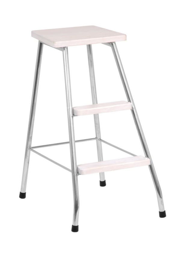 Стул-лестница (хром/беленая береза) фото 1