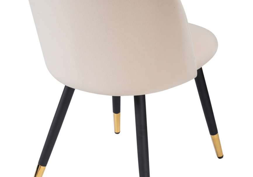 Стул на металлокаркасе Gabi beige / black / gold фото 6