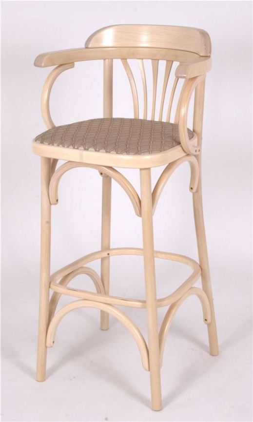 Стул барный 750 Венский мягкий (беленый дуб, ткань 1 beige) фото 1