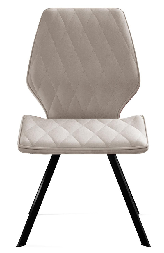 Стул DikLine 243 B03 BEIGE поворотный/ ножки черные фото 2