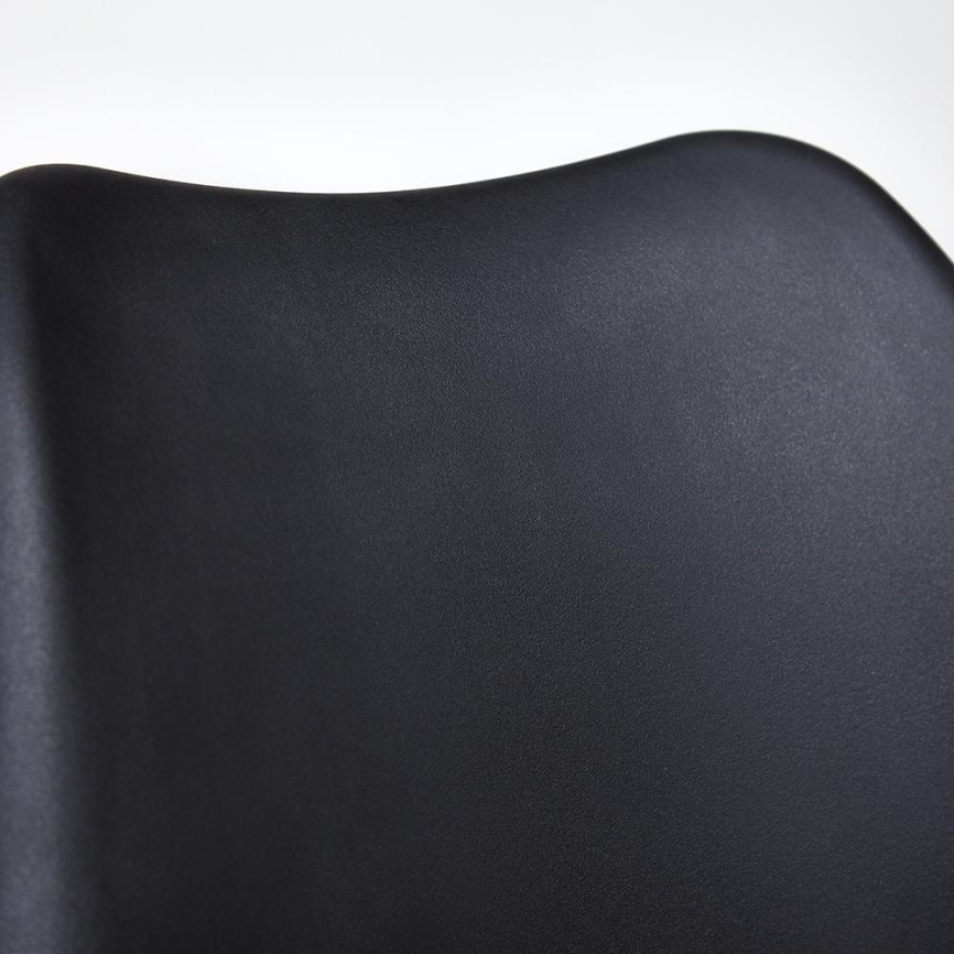 Стул TULIP (mod. 73) / 1 шт. в упаковке дерево/пластик/ПУ, 48.5*52.5*83cм, черный фото 6