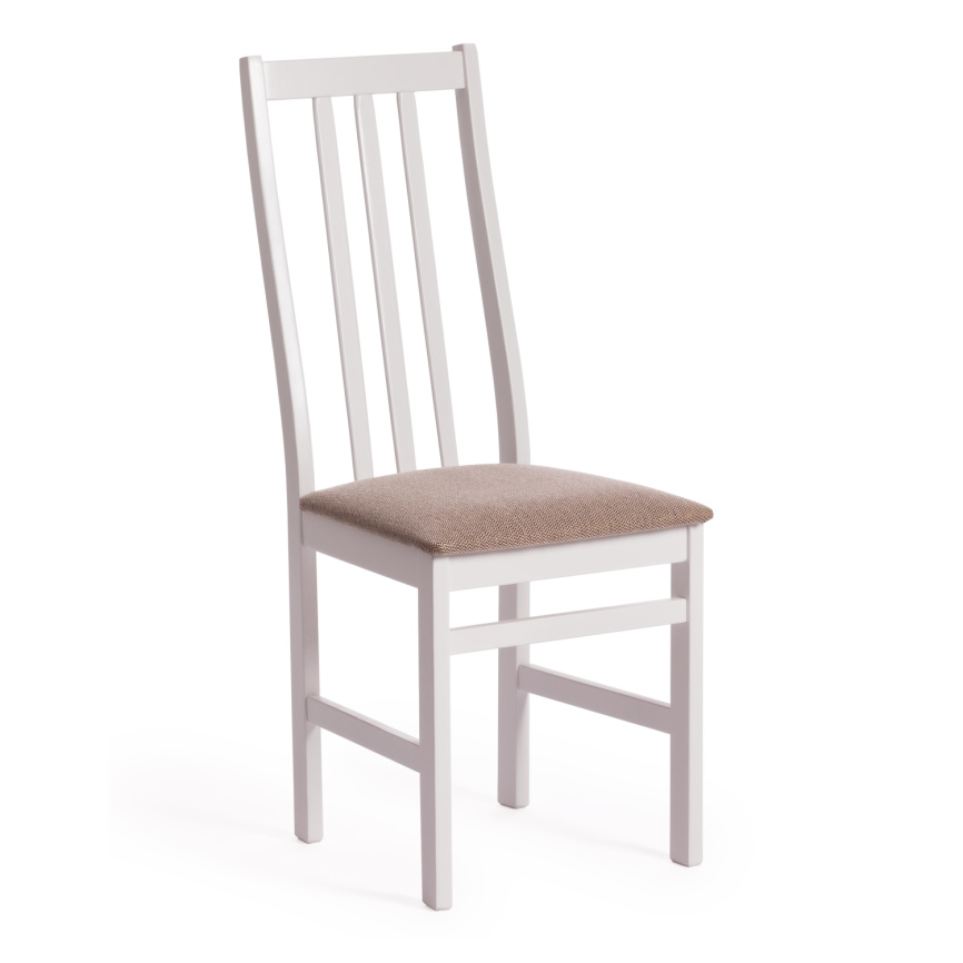 Стул SWEDEN Многослойная фанера, 41*40*99 см, white, ткань бежевая (Ford William 7) фото 1