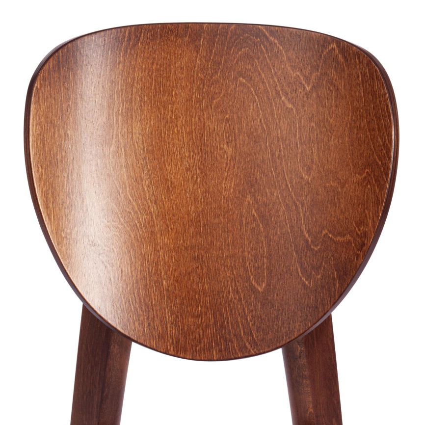 Стул Диамант/Diamante жесткое сиденье бук, 42х42х85см, коричневый/белый фото 7