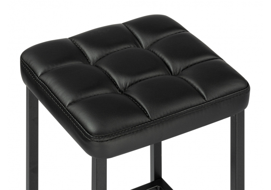 Барный стул Лофт кож.зам. d6 / черный матовый фото 3