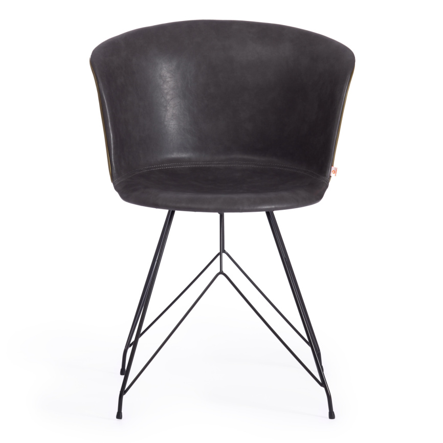 Стул KRANZ (mod. 9322М) / 1 шт. в упаковке экокожа / пластик , 53 х 55 х 45 х 76,5, Grey (Cерый) 7 / фото 5