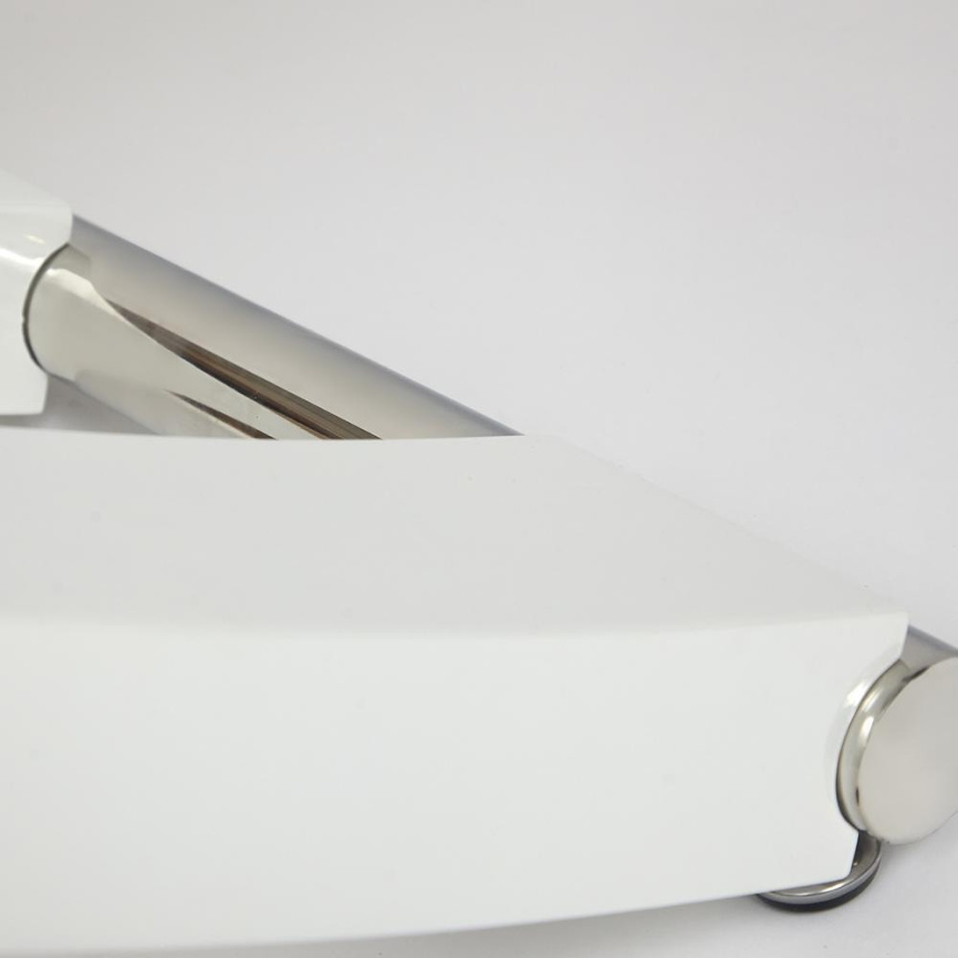 Стол ARNO (mod.EDT-H016) мдф high gloss, закаленное стекло, металл, 120х80х75см, Белый (White) фото 7