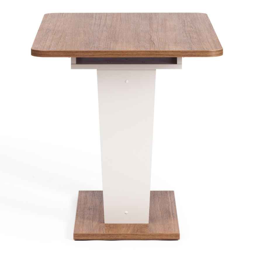 Стол обеденный раздвижной Фокс/Fox ЛДСП, 110-145х68,6х75см, дуб канзас/пепел фото 2