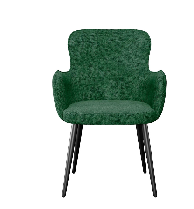 Стул DikLine 503 поворотный SB1 зеленый, ножки черные фото 3