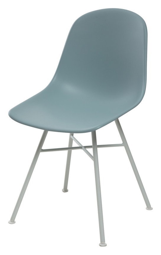 Стул BONNIE 292-CPP ICE BLUE/ WHITE на металлическом каркасе  М-City фото 1