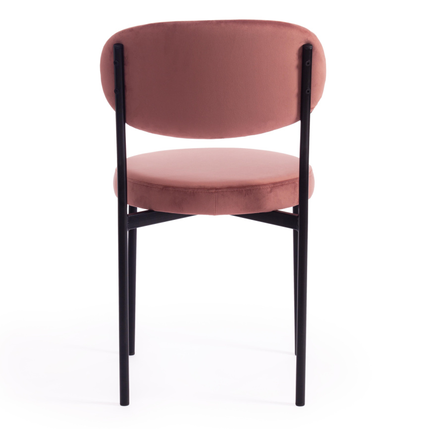 Стул Рево/Revo (мод. 7033) ткань/металл, 47х54х82см, коралловый бархат 15/черный фото 4