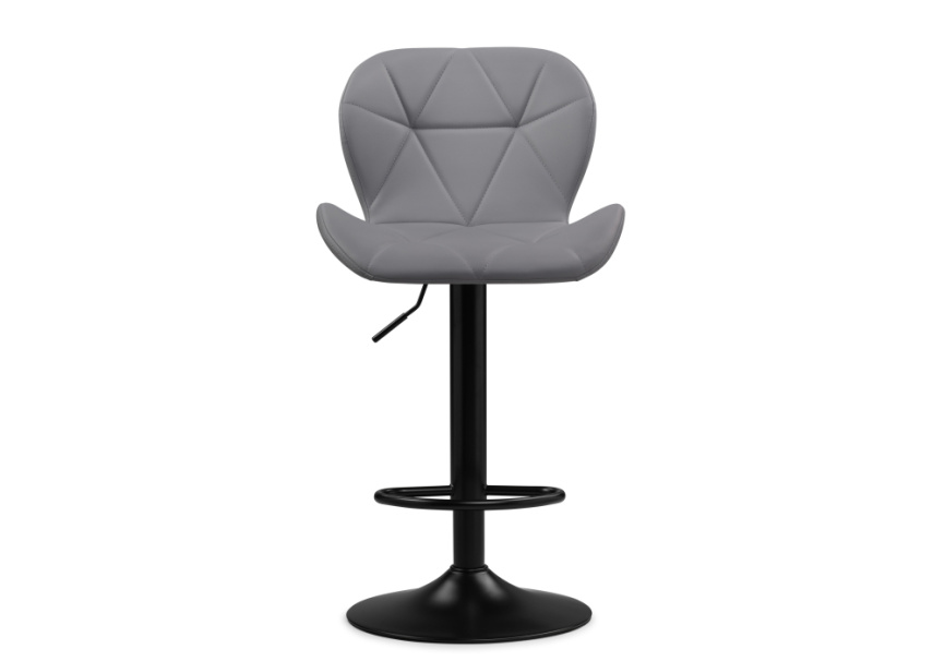 Барный стул Trio light gray / black фото 2