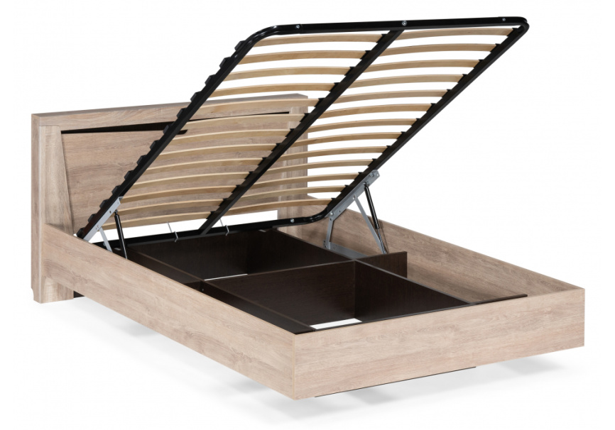 Кровать Магантия 160х200 с ПМ парящая дуб баррик фото 3