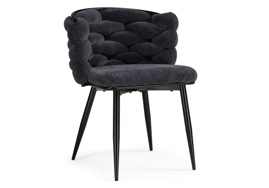 Стул на металлокаркасе на металлокаркасе Rendi gray-blue / black фото 1