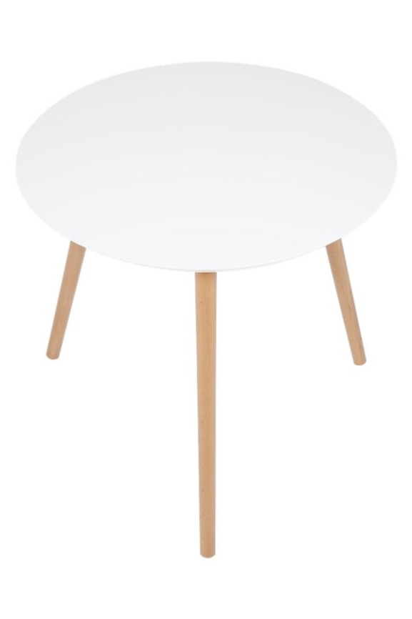 Стол журнальный "Омега 2" (Белый / Натуральный / без шпона) фото 4