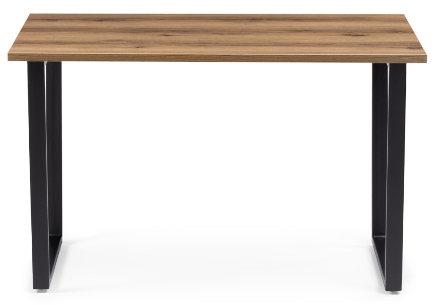 Стол деревянный Лота Лофт 120x75 дуб крафт табачный / черный матовый фото 2