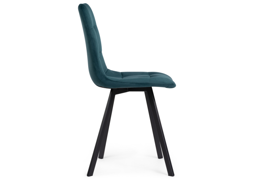 Стул на металлокаркасе Чилли морская волна / черный фото 3