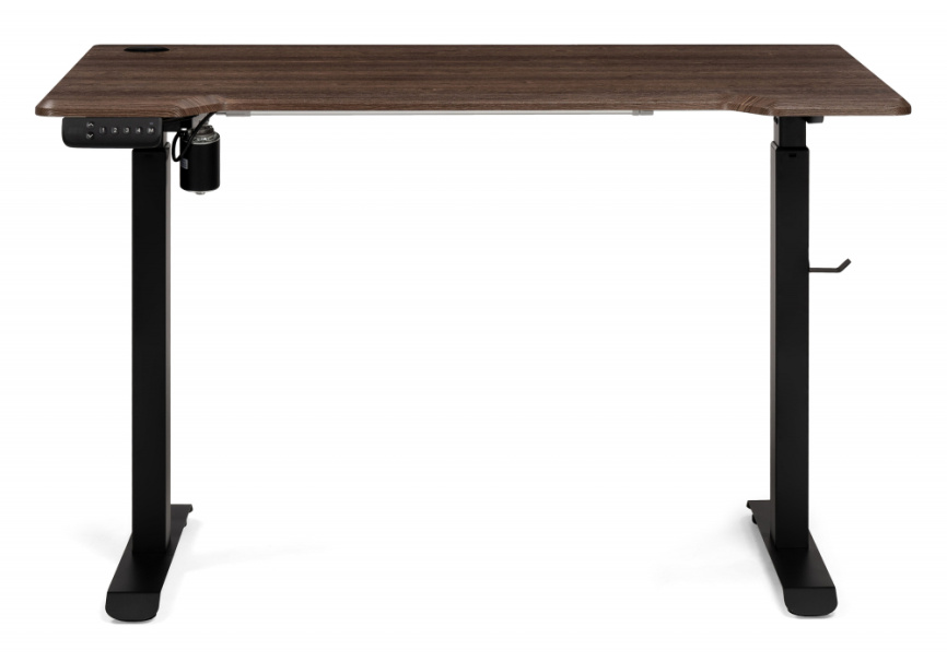 Компьютерный стол Маркос с механизмом подъема 120х75х75 черный / кантри орех фото 3