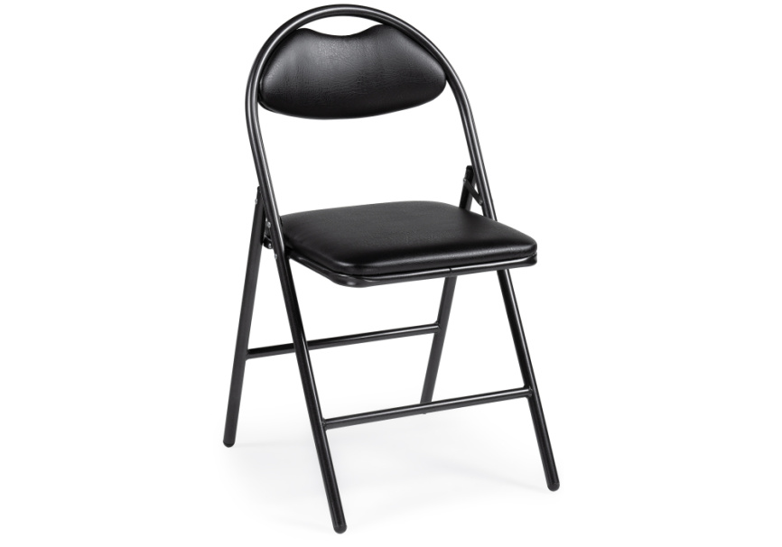 Стул на металлокаркасе Gikat черный / темный мусс фото 1