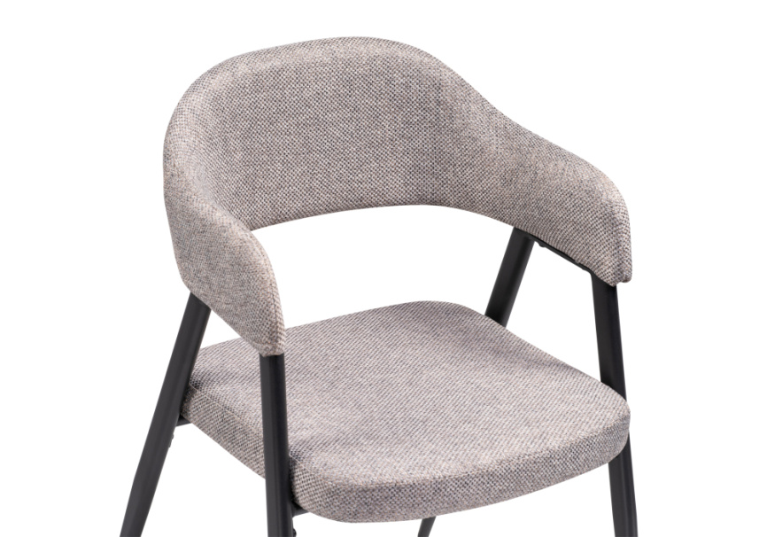 Стул на металлокаркасе Twin gray / black фото 5