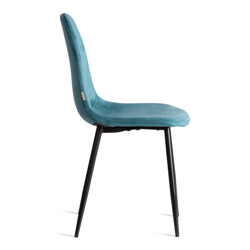 Стул BREEZE (mod. JSC-58) Велюр/металл , 44 х 53 х 86 см, light blue (светло-синий) HLR60 / черный  фото 2