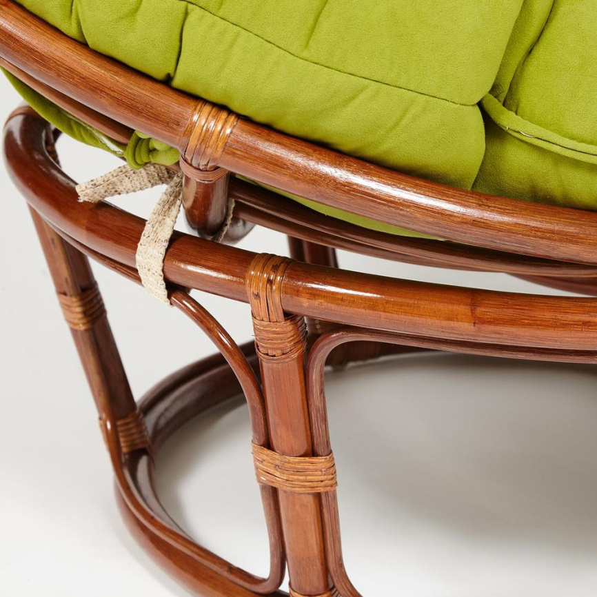 Кресло Папасан/Papasan (23/01 W) /с подушкой и ремешками/ диаметр подушки 125см, 115х101х104см, пека фото 5