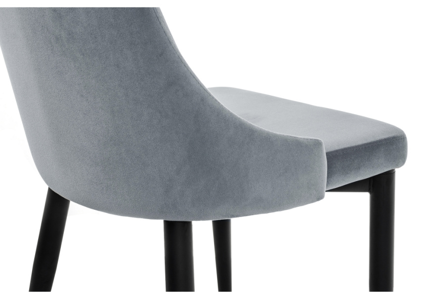 Стул на металлокаркасе Kora gray / black фото 6