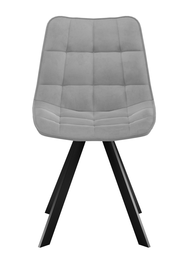 Стул DikLine 229 поворотный, B22 GREY, ножки черные фото 4