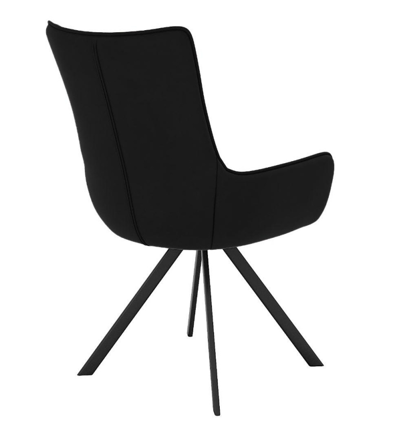 Стул DikLine 289 поворотный К21 черный, ножки черные фото 3