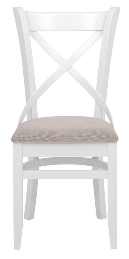 Стул "Хью" (Белая эмаль/бежевый М02) фото 1