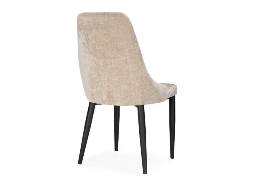Стул на металлокаркасе Kora black / beige фото 5