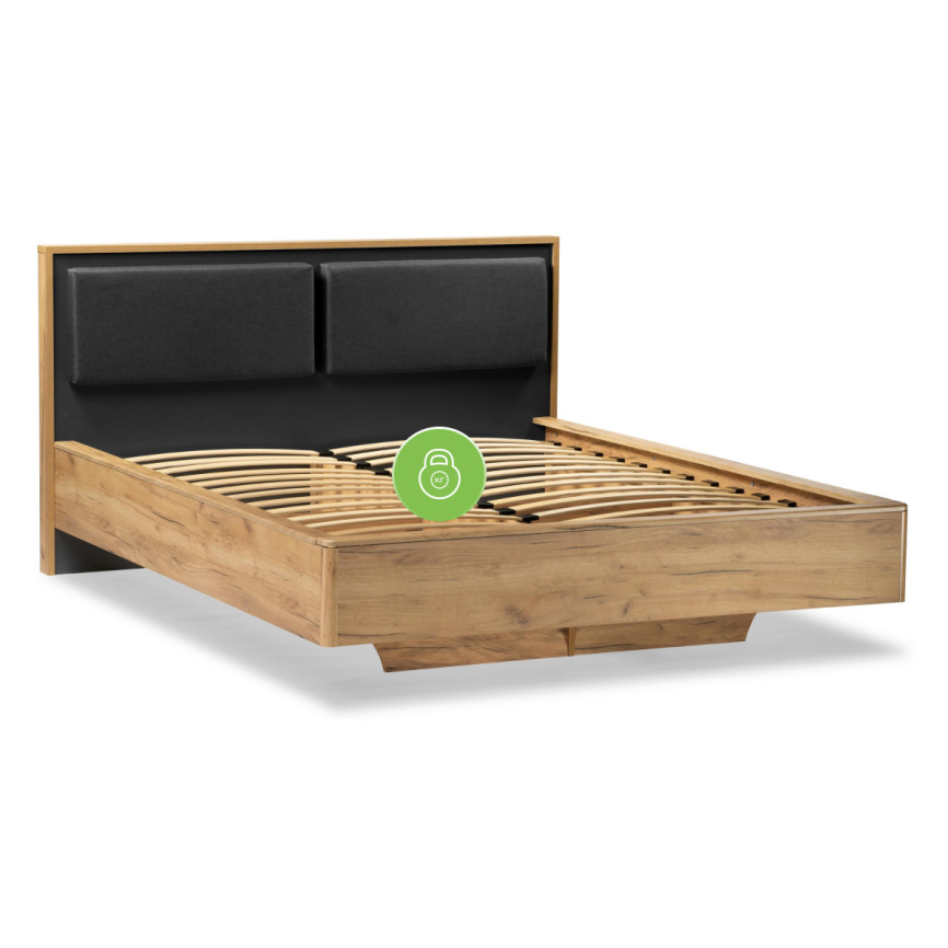 Кровать Клауд 140х200 парящая дуб крафт золотой / антрацит фото 12