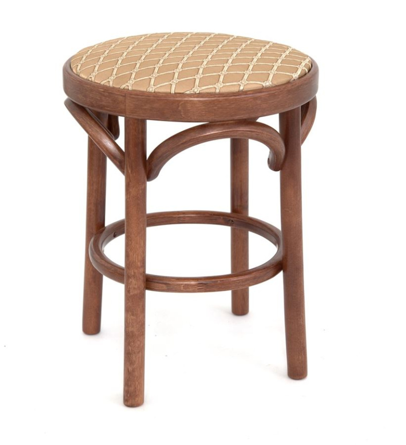 Табурет Венский мягкий (средний тон, ткань 2 caramel) фото 1