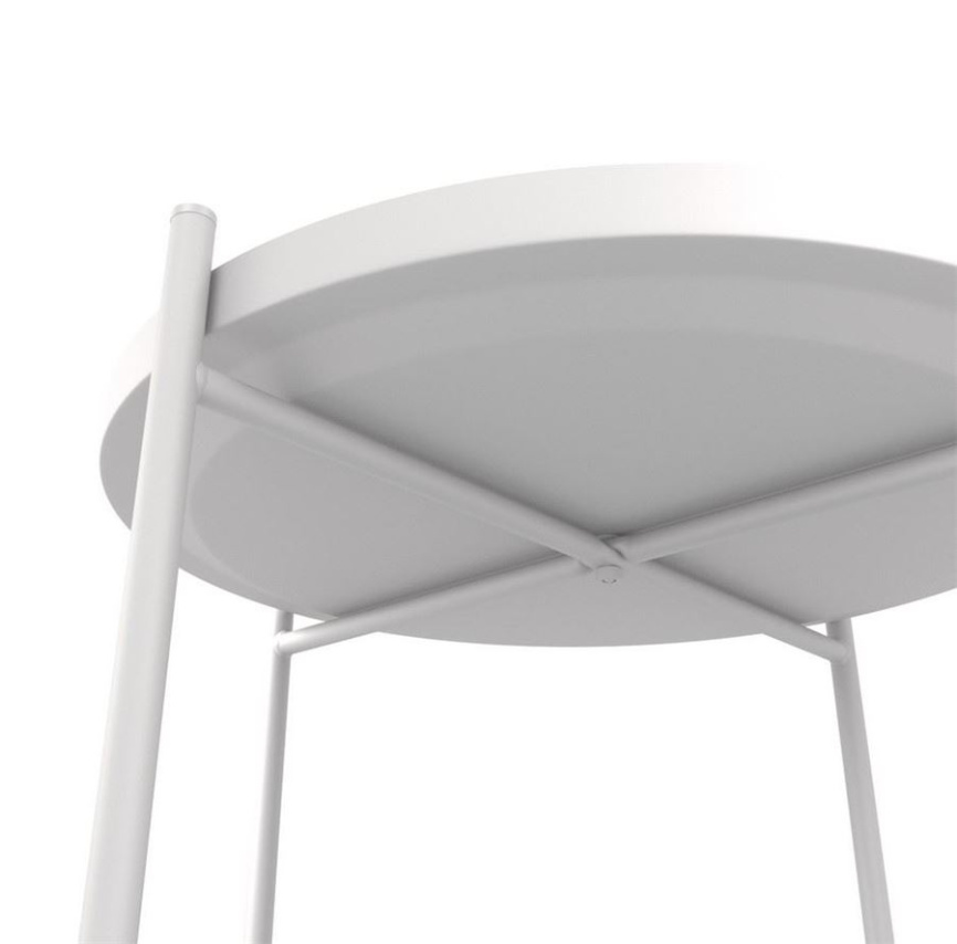 Стол журнальный "Берген" (рогожка 82/82, белый муар) фото 4