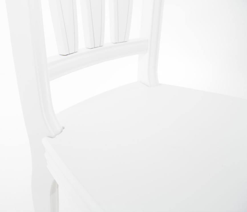 Стул Кабриоль Жесткий, Белый фото 8