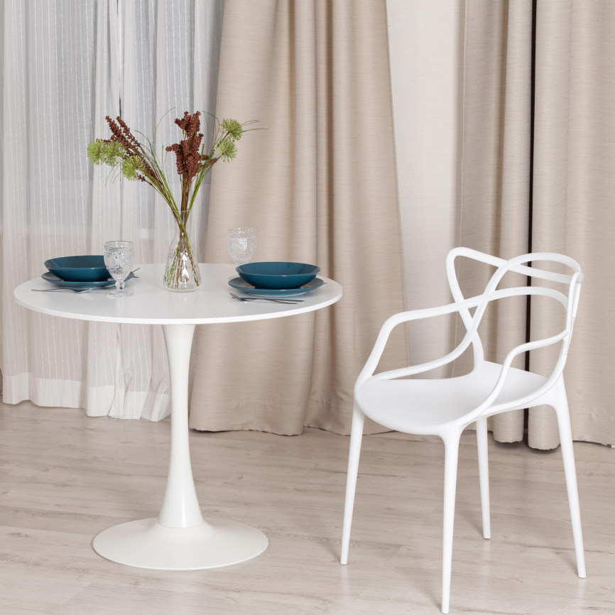 Стул Кет Чаир/Cat Chair (мод.028) пластик, 53х59х82,5см, белый  фото 5