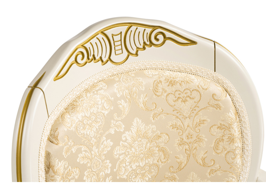 Стул деревянный Лауро патина золото / бежевый фото 7